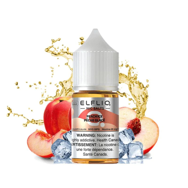 Elf Bar E-Liquids - Peach Ice - Salt Nic - 30 ML