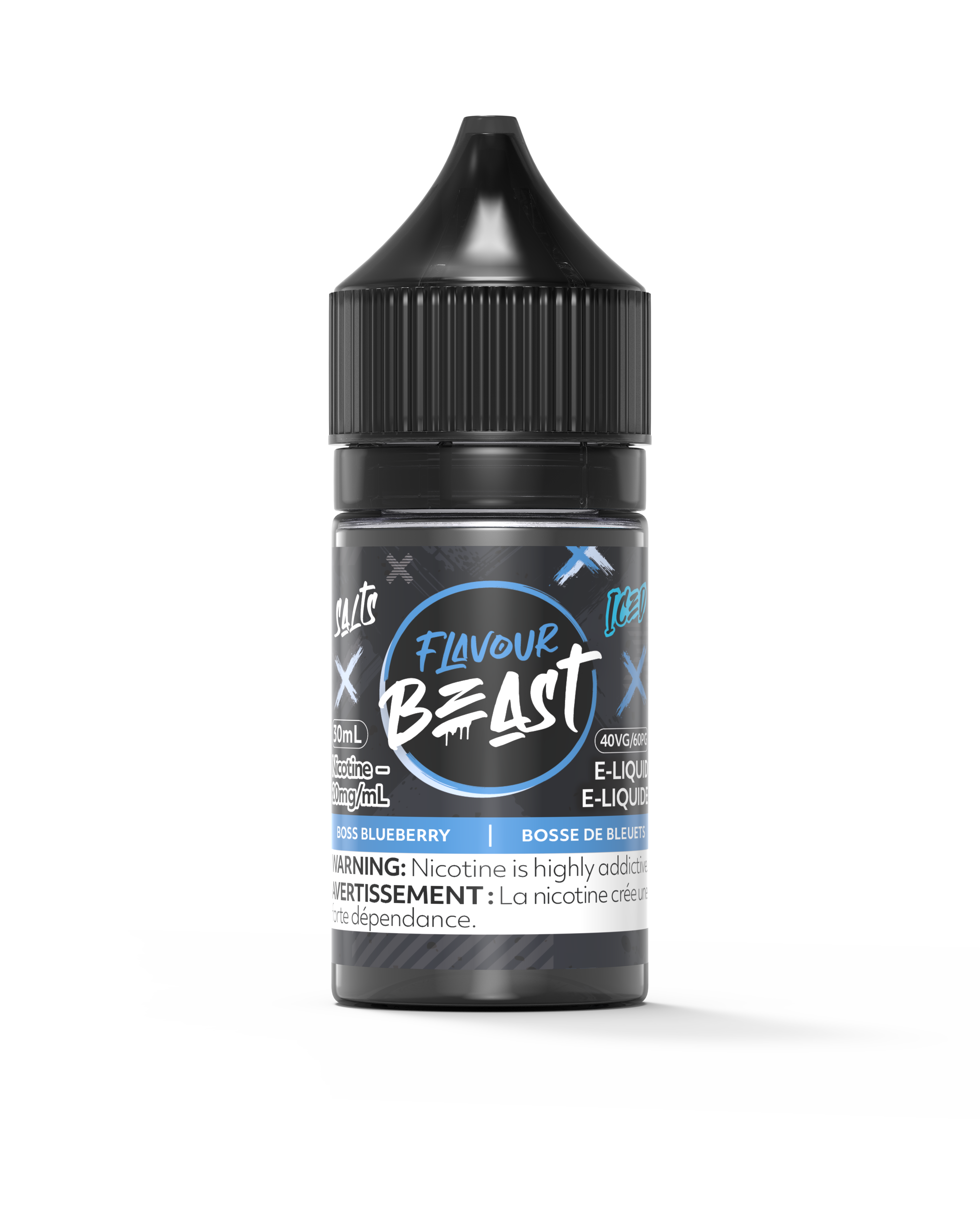 Flavour Beast E Liquid Boss Blueberry Iced 30 ML Flavour Beast Vape4change