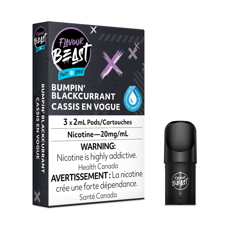 Flavour Beast Pods - STLTH Compatible - Bumpin' Blackcurrant Iced