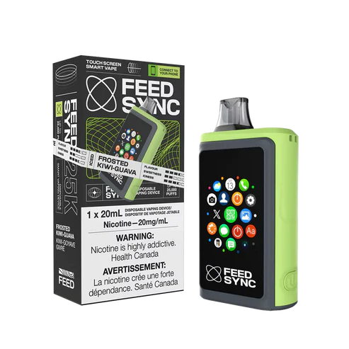 Feed Sync Disposable SMART Vape - 25K - Frosted Kiwi Guava