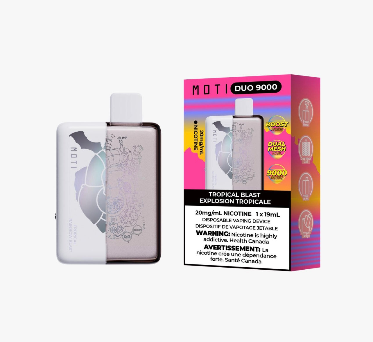 Moti Duo 9000 Disposable Vape Tropical Blast - Vapeshop - Vape4change | Vape4change Moti Duo 9000 Disposable Vape Tropical Blast - Vapeshop - Vape4change | Vape4change
