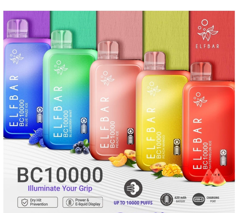 Elf Bar BC10000 Disposable Vape - Blueberry Mint - 10000 Puffs