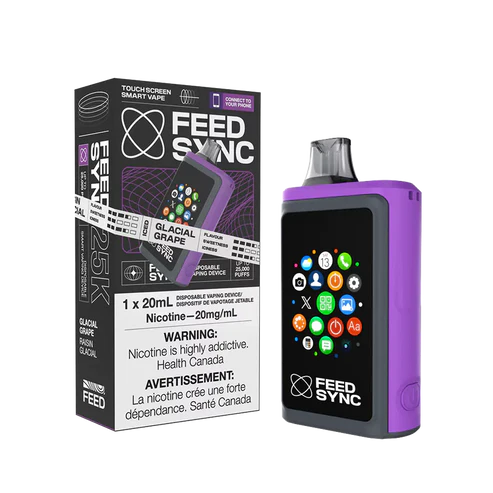 Feed Sync Disposable SMART Vape - 25K - Glacial Grape