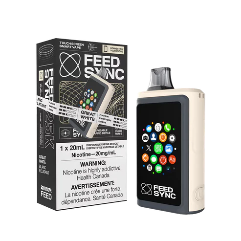 Feed Sync Disposable SMART Vape - 25K - Great White