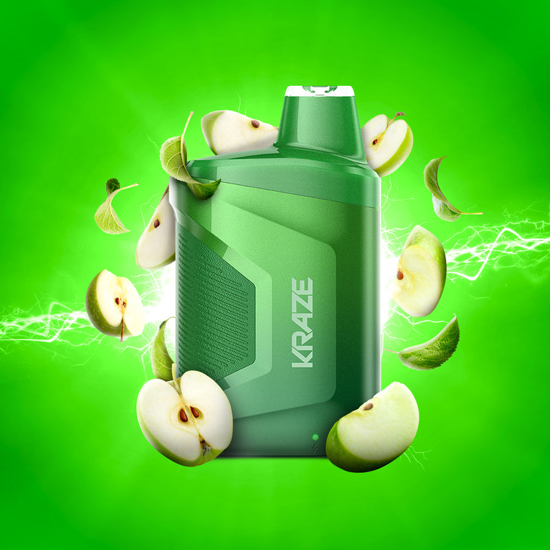 Kraze 5K Disposable Vape - Green Apple