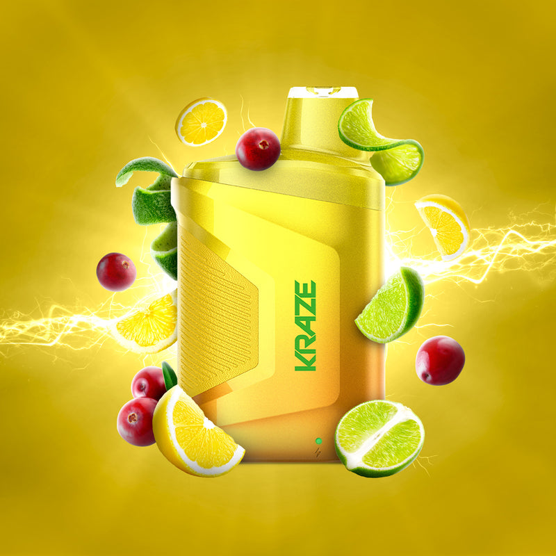 Kraze 5K Disposable Vape - Lemon Lime Cranberry