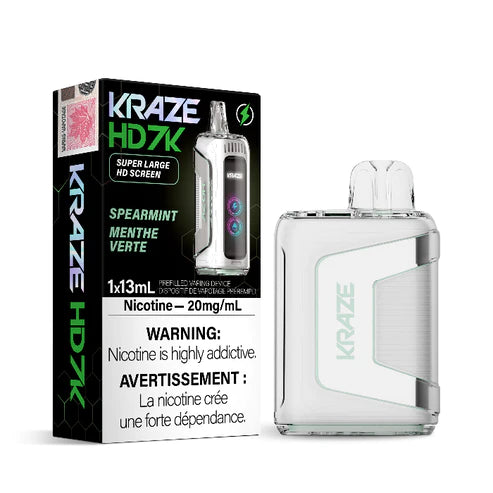 Kraze HD 7K - Spearmint Disposable Vape