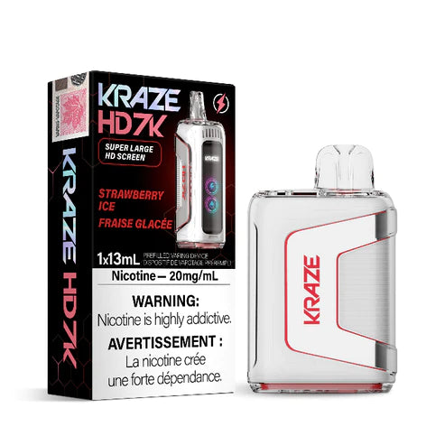 Kraze HD 7K - Strawberry Ice Disposable Vape