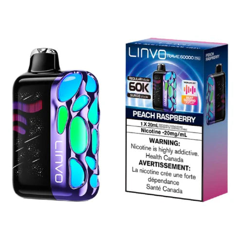 Buy Linvo Rave 60K Disposable Vape - 20 ML - Peach Raspberry | Vape4change Buy Linvo Rave 60K Disposable Vape - 20 ML - Peach Raspberry | Vape4change