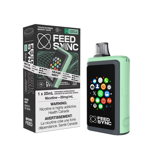 Feed Sync Disposable SMART Vape - 25K - Miami Mint