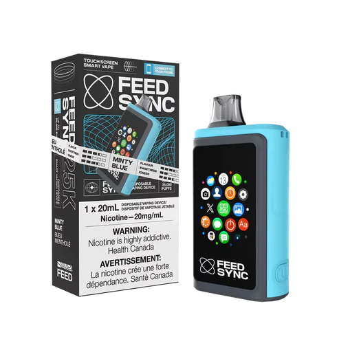 Feed Sync Disposable SMART Vape - 25K - Minty Blue