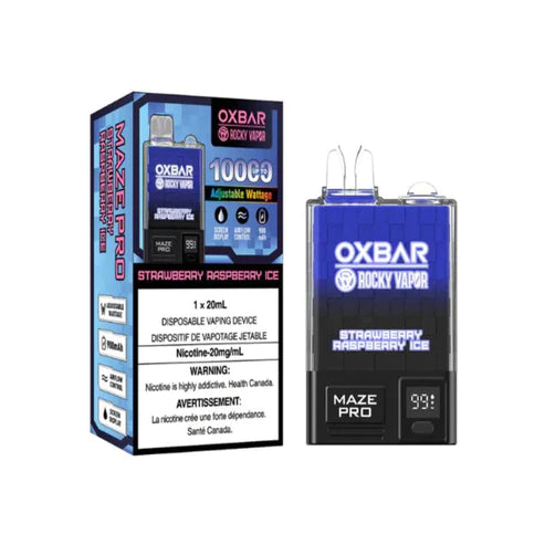 Oxbar Maze Pro Disposable Vape - Strawberry Raspberry Ice - 10000 Puff ...