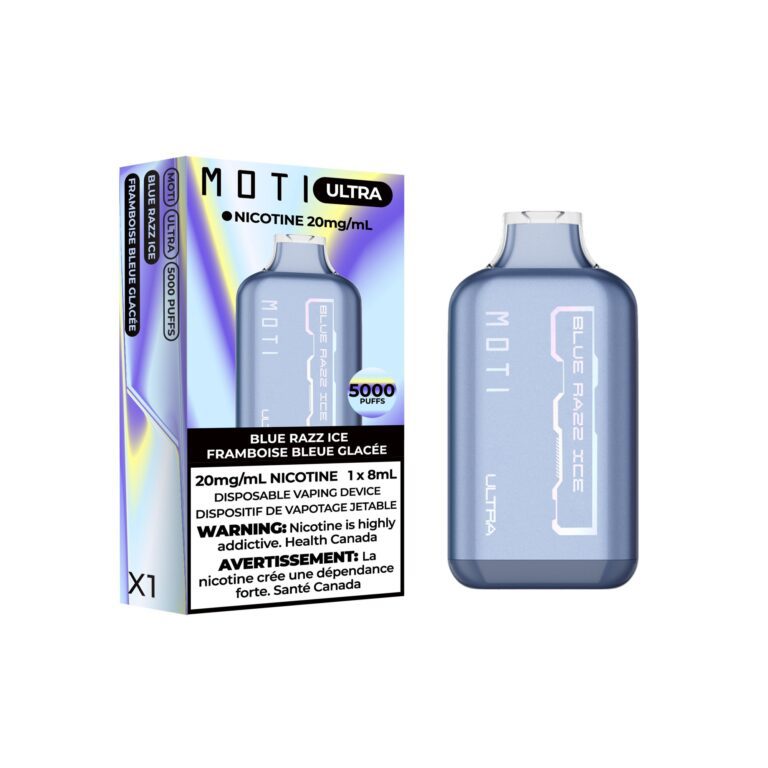 Moti Ultra 5000 Puffs Disposable - Blue Razz Ice