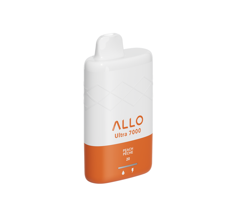 Allo Ultra - 7000 Puffs - Rechargeable Disposable Vape - Peach
