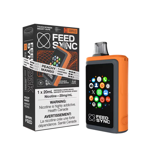 Feed Sync Disposable SMART Vape - 25K - Peachy Mango