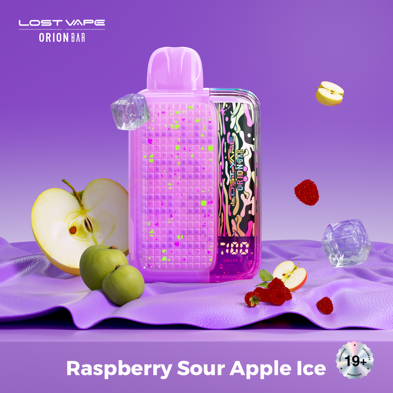 Lost Vape Orion Bar 10000 Puffs - Disposable Vape - Raspberry Sour Apple Ice