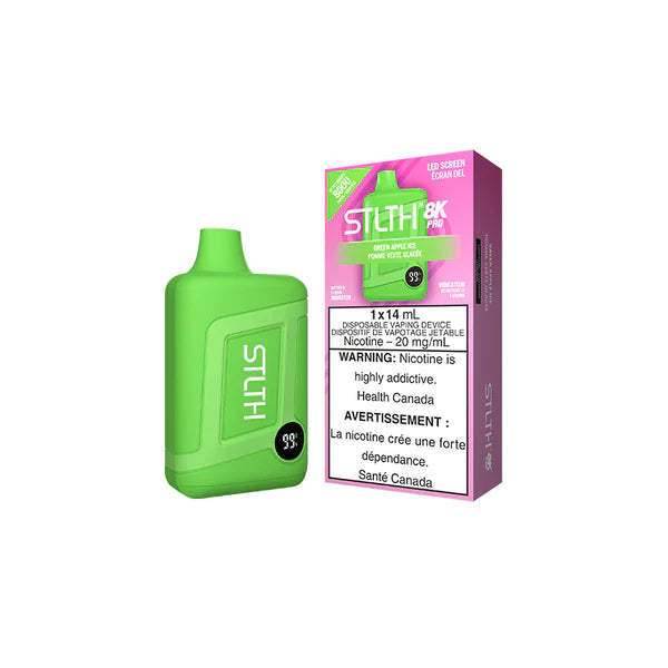 Stlth 8K Pro Disposable Vape - Green Apple Ice