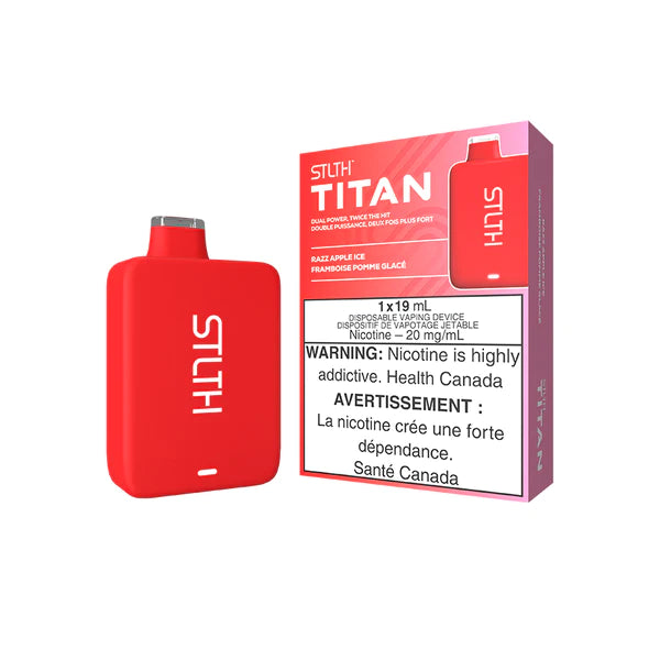 STLTH TITAN Disposable Vape - Razz Apple Ice - Toronto Vapeshop | Vape4change STLTH TITAN Disposable Vape - Razz Apple Ice - Toronto Vapeshop | Vape4change