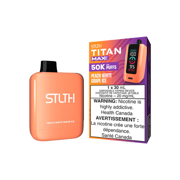 Buy STLTH Titan Max Disposable Vape - 50k Puffs - Peach Grape Ice | Vape4change Buy STLTH Titan Max Disposable Vape - 50k Puffs - Peach Grape Ice | Vape4change