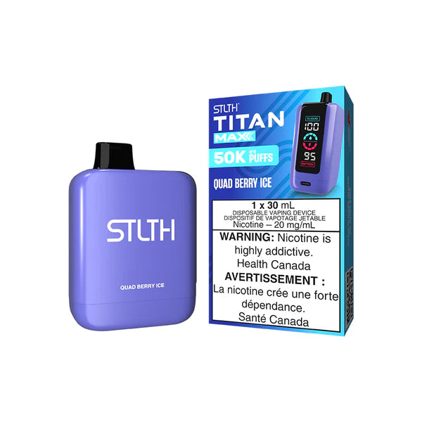 STLTH Titan Max Disposable Vape - 50k Puffs - Quad Berry Ice