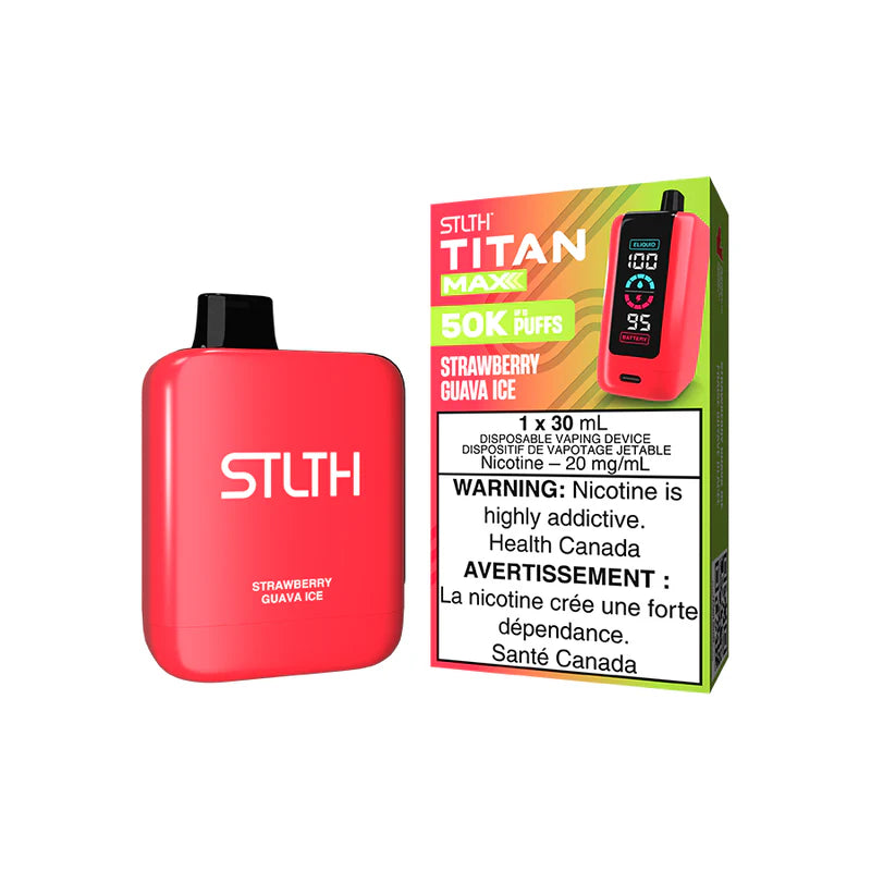 STLTH Titan Max Disposable Vape - 50k Puffs - Strawberry Guava Ice