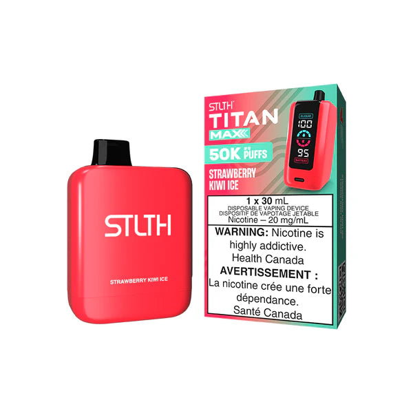 STLTH Titan Max Disposable Vape - 50k Puffs - Strawberry Kiwi Ice