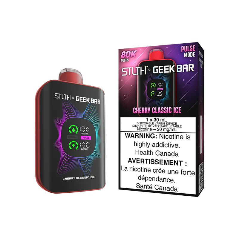 Shop STLTH X GEEK BAR DISPOSABLE - 80k PUFFS - Cherry Classic Ice | Vape4change Shop STLTH X GEEK BAR DISPOSABLE - 80k PUFFS - Cherry Classic Ice | Vape4change