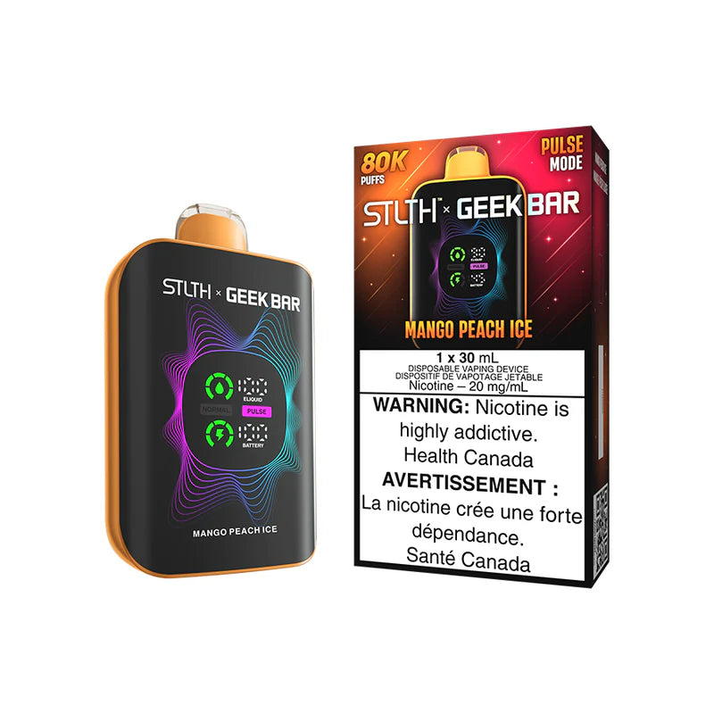 STLTH X GEEK BAR DISPOSABLE - 80k PUFFS - Mango Peach Ice