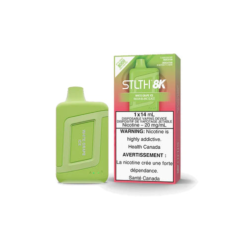 Stlth 8K Pro Disposable Vape - White Grape Ice