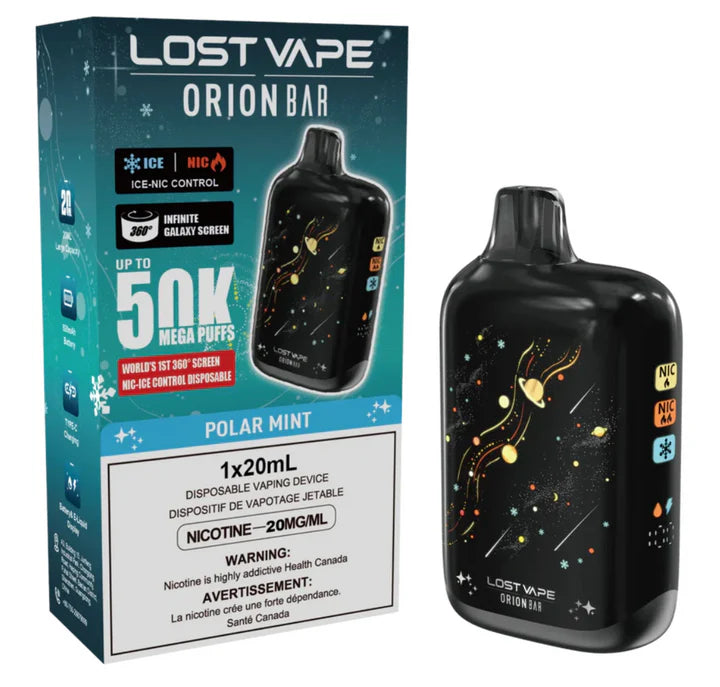 Lost Vape Orion Disposable Vape - 50K Puffs - Polar Mint | Vape4change Lost Vape Orion Disposable Vape - 50K Puffs - Polar Mint | Vape4change