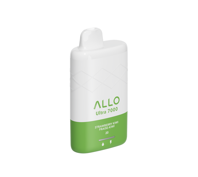 Allo Ultra - 7000 Puffs - Rechargeable Disposable Vape - Strawberry Kiwi