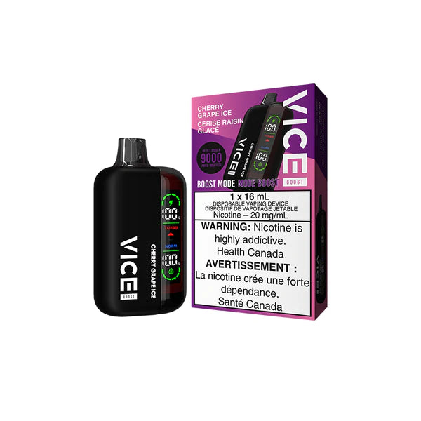 Vice Boost Disposable Vape - 9000 Puffs - Cherry Grape Ice- Vape Shop | Vape4change Vice Boost Disposable Vape - 9000 Puffs - Cherry Grape Ice- Vape Shop | Vape4change
