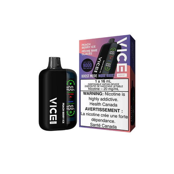 Vice Boost Disposable Vape - 9000 Puffs - Peach Berry Ice