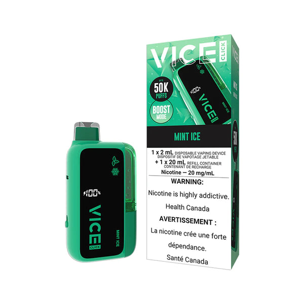 mint ice disposable vape Vice Click - 50,000 Puffs - Color:VAPORESSO LUXE Q2 SE POD KIT (SPACE GREY) The Rise of Disposable 80W Pod Kit