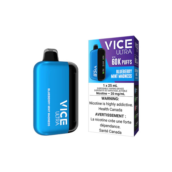 Vice Ultra 60K Disposable Vape - Blueberry Mint Madness