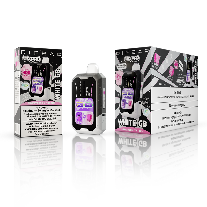 RifBar MixPro Disposable Vape 40k Puffs - White GB