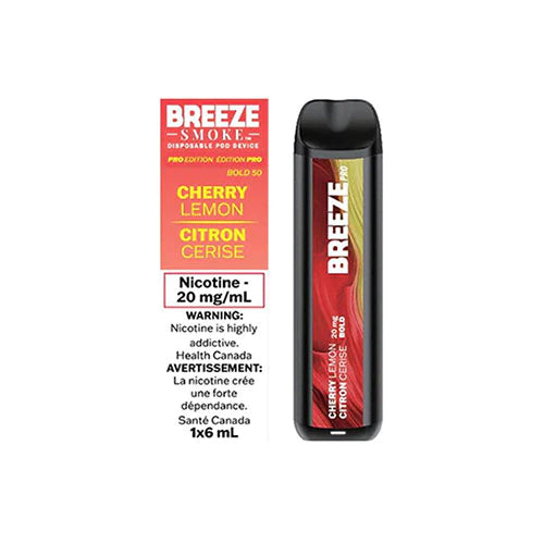 Breeze Pro Disposable Vape - Cherry Lemon - 2000 Puffs