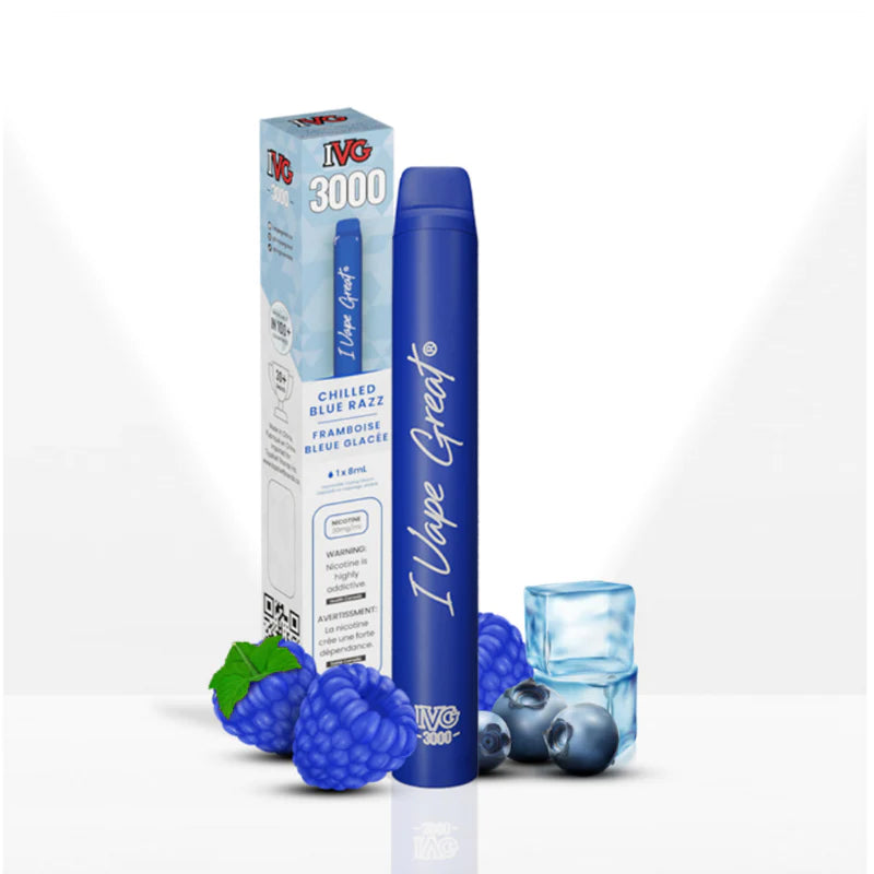 IVG Disposable - 3000 Puffs - Chilled Blue Razz