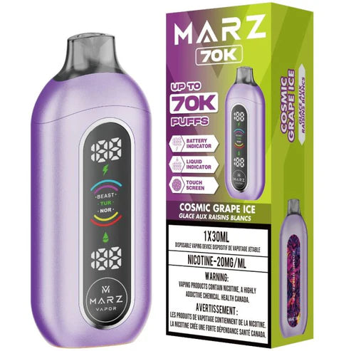 Shop Marz Disposable 70K Puffs - Cosmic Grape Ice - Vape4change | Vape4change Shop Marz Disposable 70K Puffs - Cosmic Grape Ice - Vape4change | Vape4change