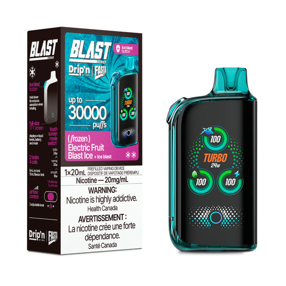 Drip'n Fasta Blast Disposable Vape - 30K Puffs - Electric Fruit Blast Ice