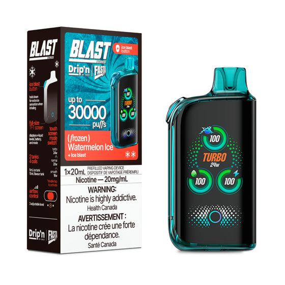 Drip'n Fasta Blast Disposable Vape - 30K Puffs - Watermelon Ice