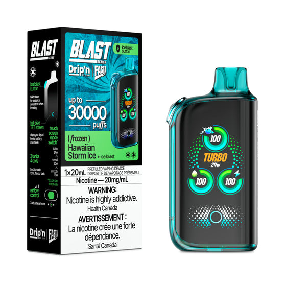 Drip'n Fasta Blast Disposable Vape - 30K Puffs - Hawaiian Storm Ice