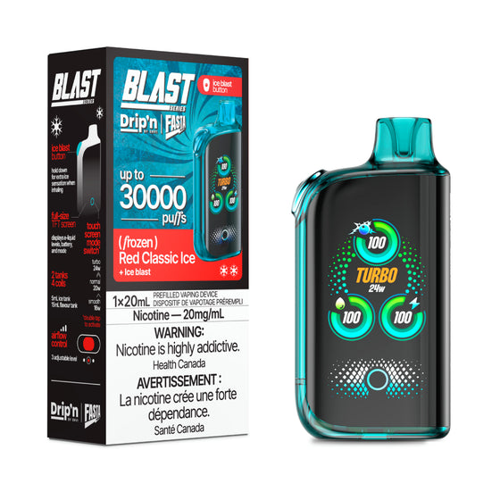 Drip'n Fasta Blast Disposable Vape - 30K Puffs - Red Classic Ice