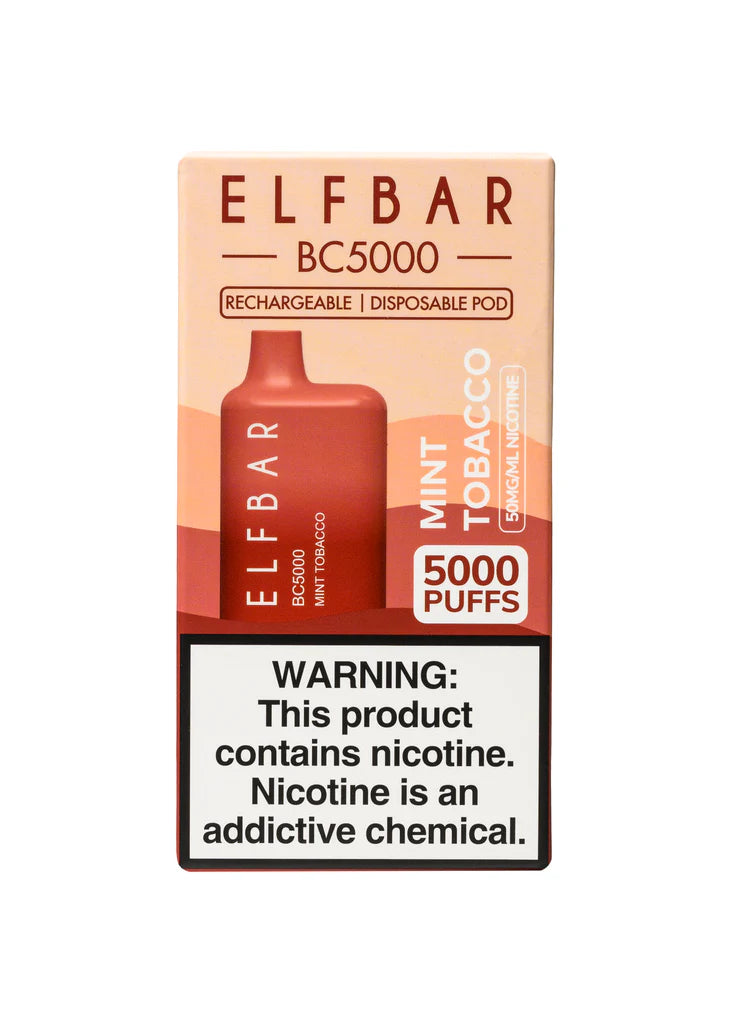 ELF BAR BC5000 Disposable Vape - Mint Tobacco