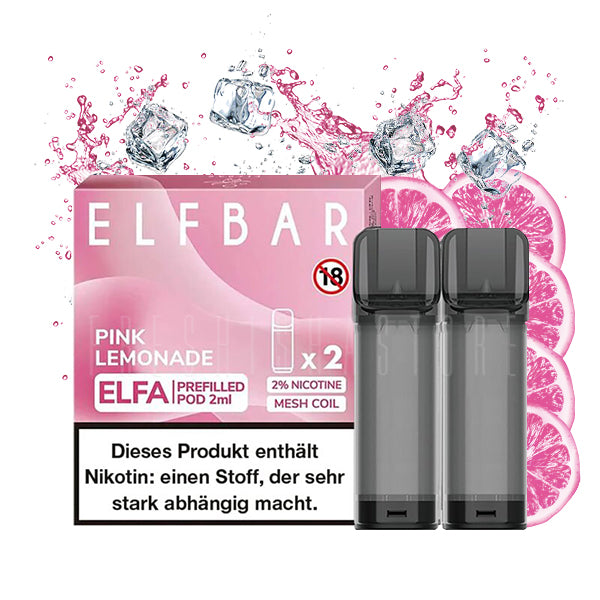 ELFBAR -  Elfa Pre-Filled Pod - Pink Lemon 2/Pack