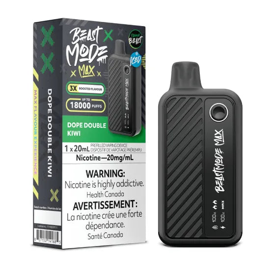 Flavour Beast Beast Mode Max 18K Disposable - 20ML - Dope Double Kiwi