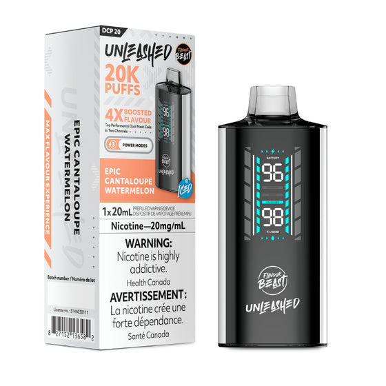 Flavour Beast Unleashed 20K Disposable Vape - Epic Cantaloupe Watermelon | Vape4change Flavour Beast Unleashed 20K Disposable Vape - Epic Cantaloupe Watermelon | Vape4change