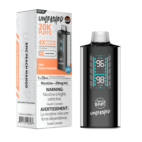 Flavour Beast Unleashed DCP 20K Disposable Vape - Epic Peach Mango