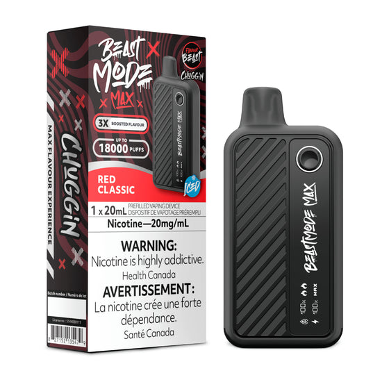 Flavour Beast Beast Mode Max 18K Disposable - 20ML - Chuggin' Red Classic