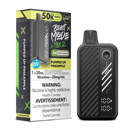 Flavour Beast Mode Max 2  – Pumped Up Pineapple - 50,000 Puffs